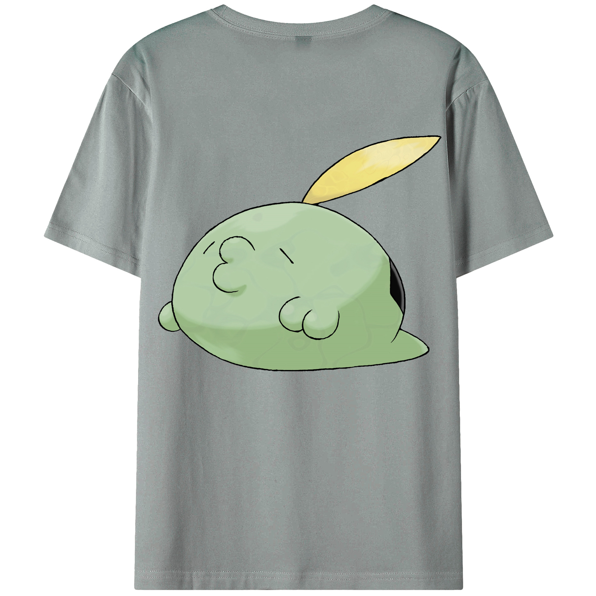 （画像用） ポケットモンスター Pokémon 綿100％ メンズ半袖Tシャツ（バックプリント） 通気性